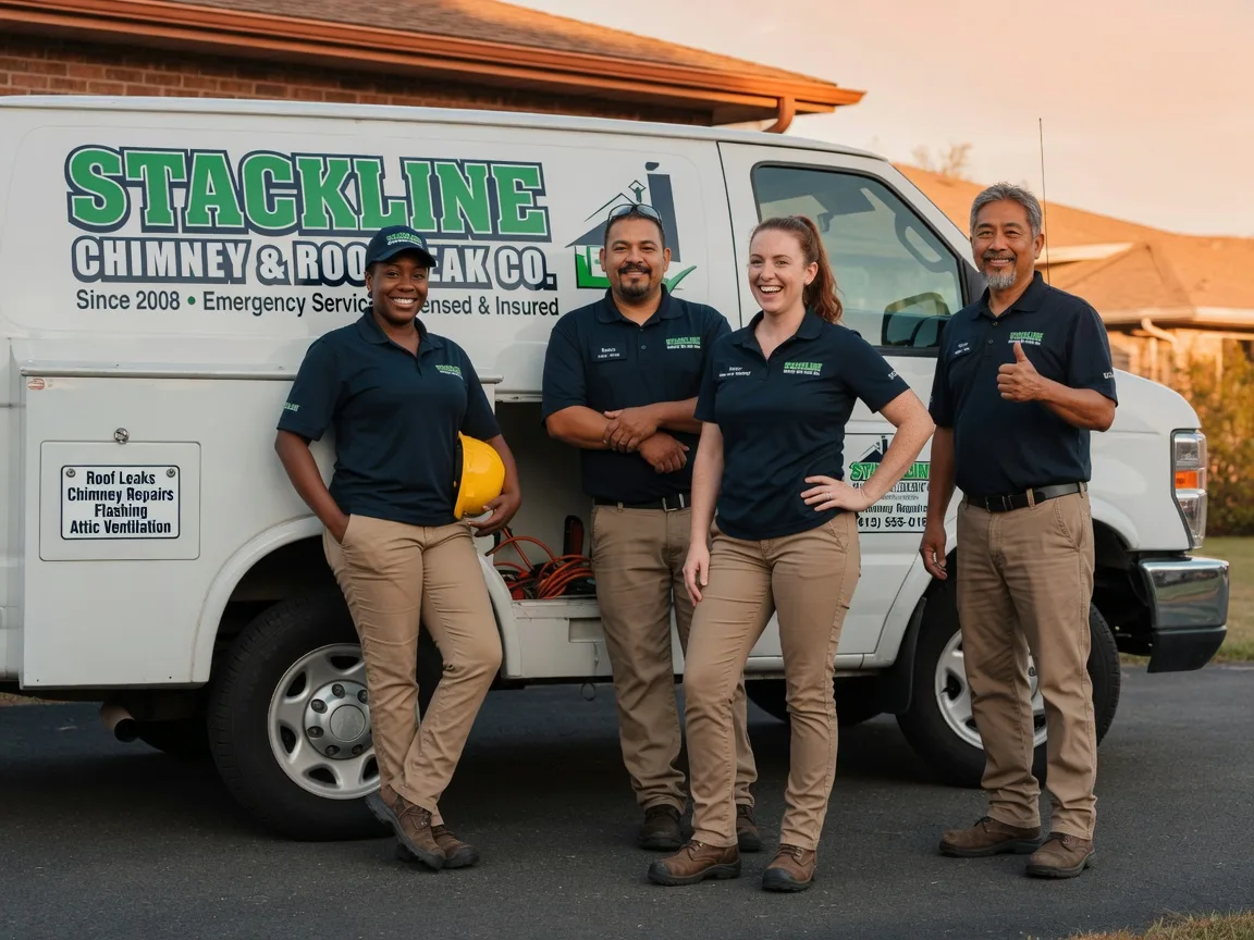 Chimney flashing repair company in Angleton, TX